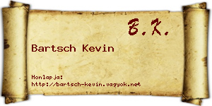 Bartsch Kevin névjegykártya